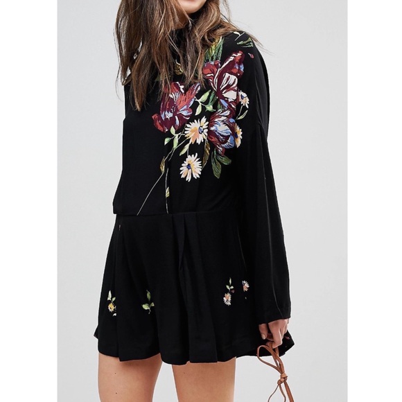 Free People Tops - Free People Floral Tunic Dress Sz S EUC